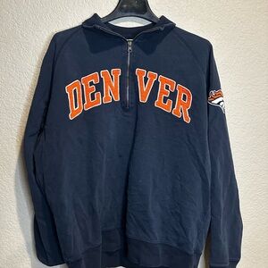 Vintage Denver Navy Blue Half-Zip Sweater